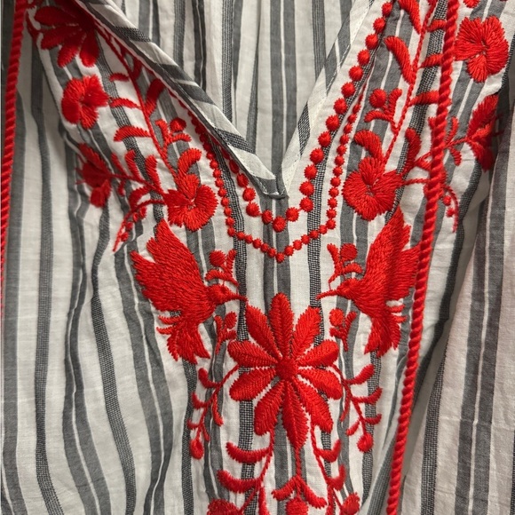 Kate Spade Broome Street Embroidered Top Size Medium - Picture 9 of 9